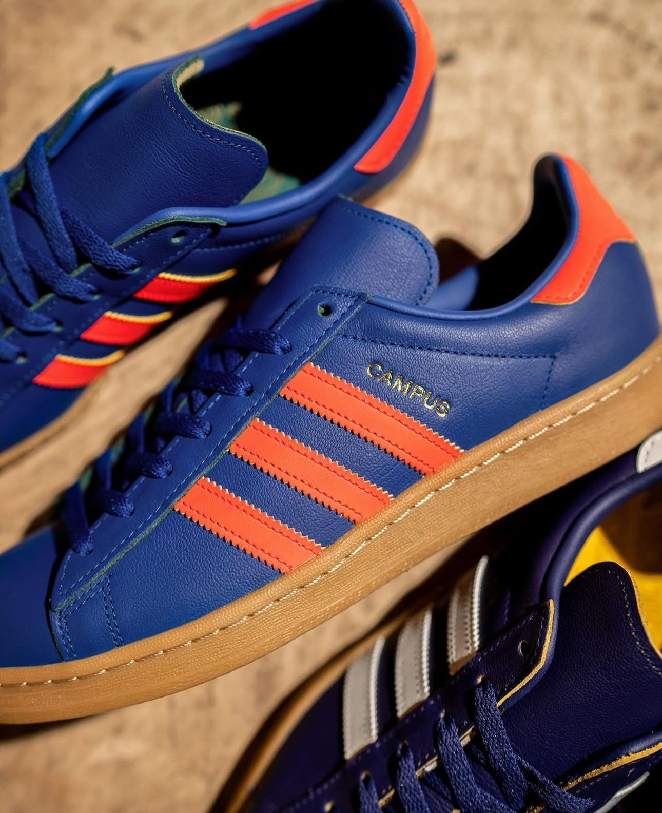 Adidas Campus 80s Collegiate Royal and Solar Red Gum