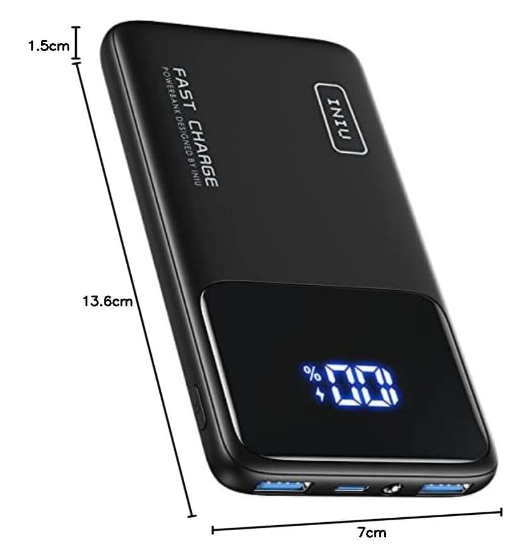 INIU 22.5W Power Bank, 10000mAh Slim