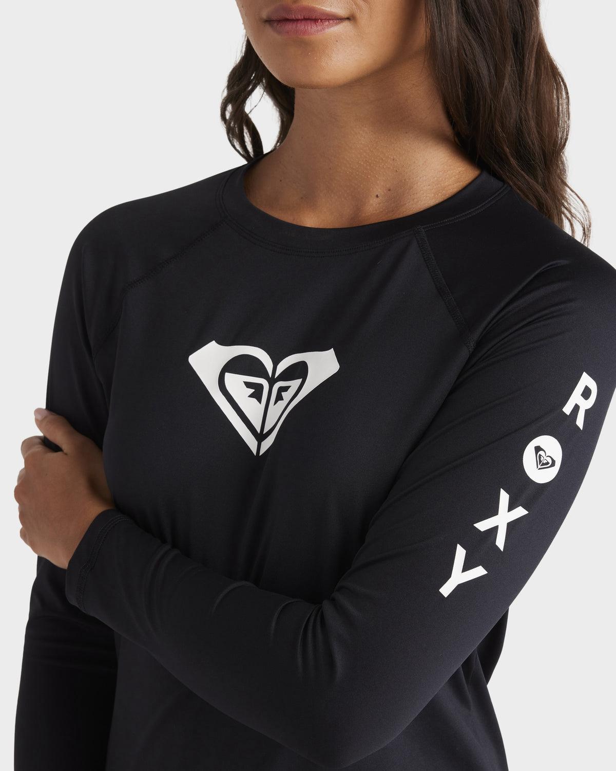 Roxy Long Sleeve Rash Vest - Anthracite Small
