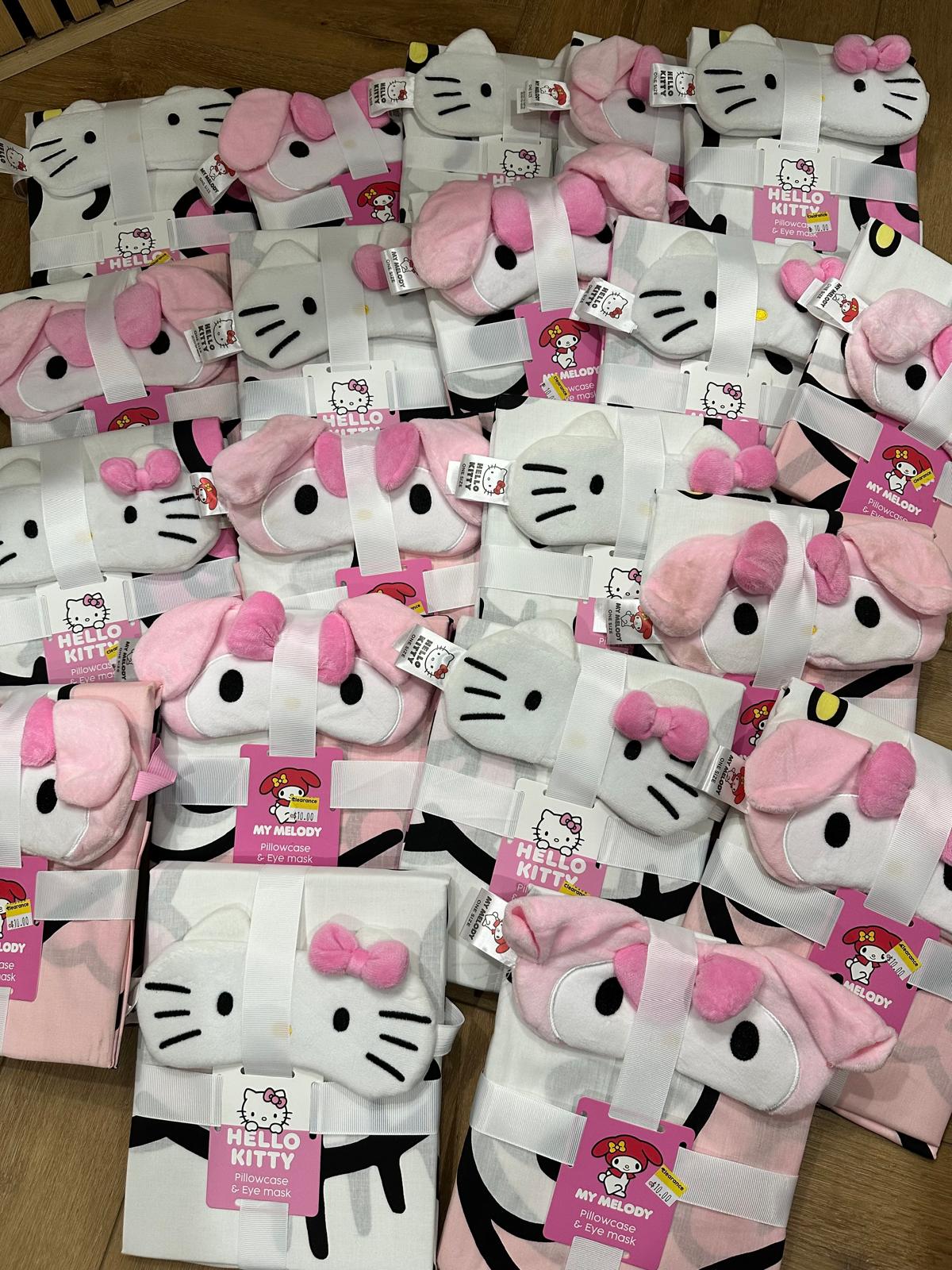 My Melody Pillowcase & Eyemask Set