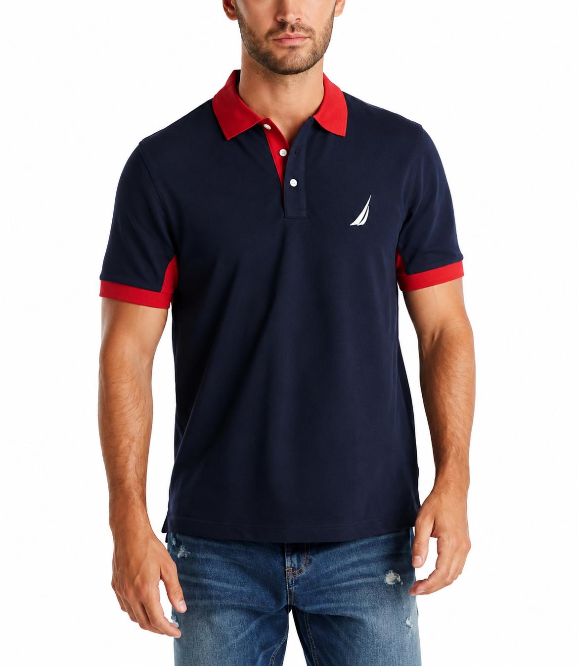 NAUTICA Men's Classic Fit Performance Pique Polo Shirt XL