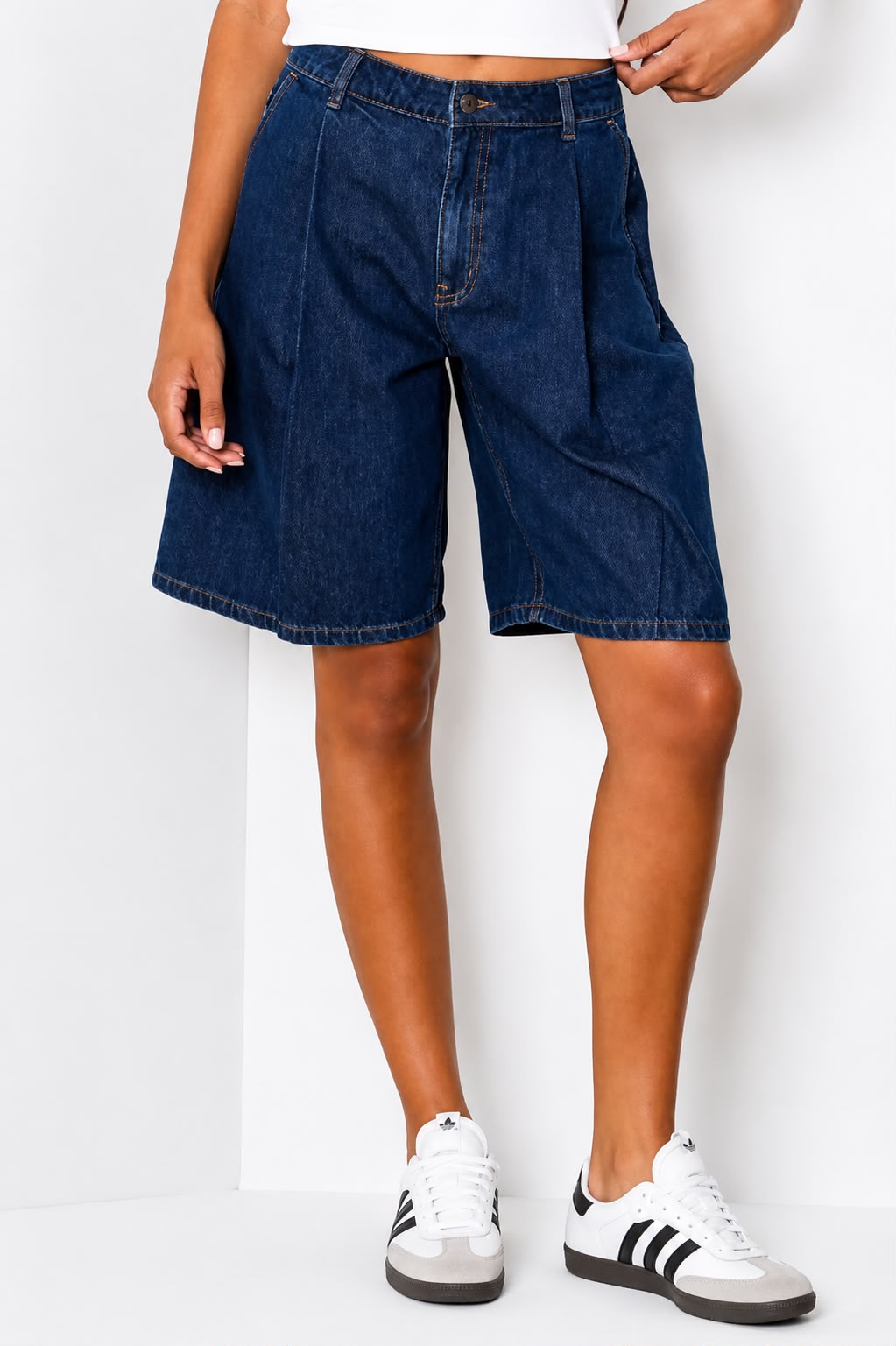 Grab Jeans Pleated Shorts Size 10 Small