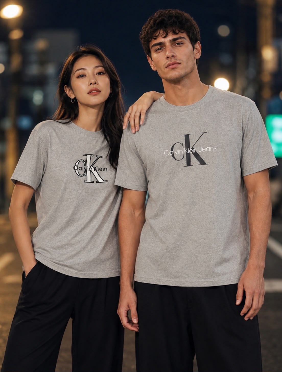 CK Hero Monologo Tee Grey Heather