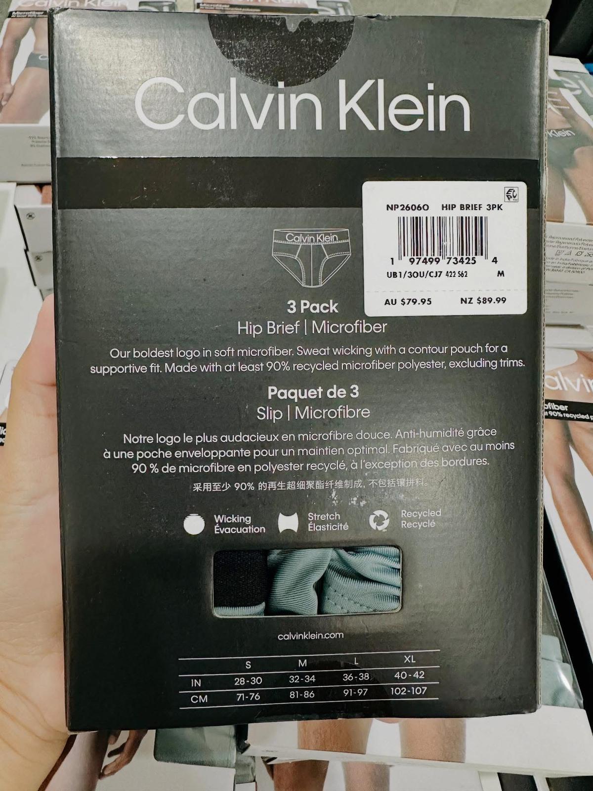 Calvin Klein Microfiber Hip Brief 3pack