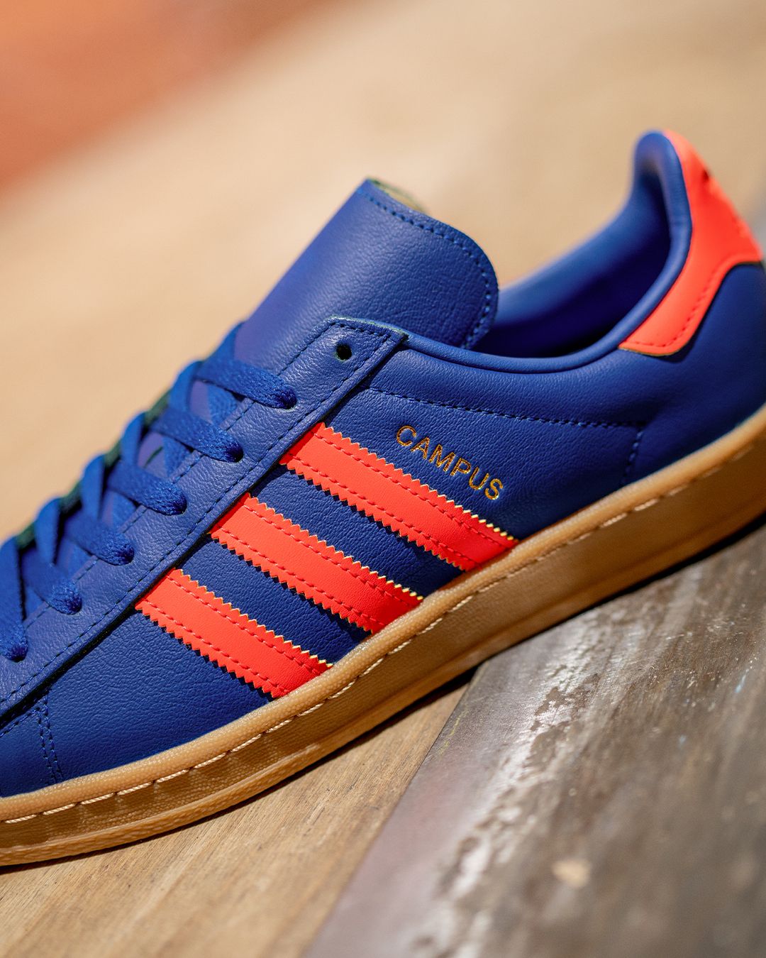 Adidas Campus 80s Collegiate Royal and Solar Red Gum