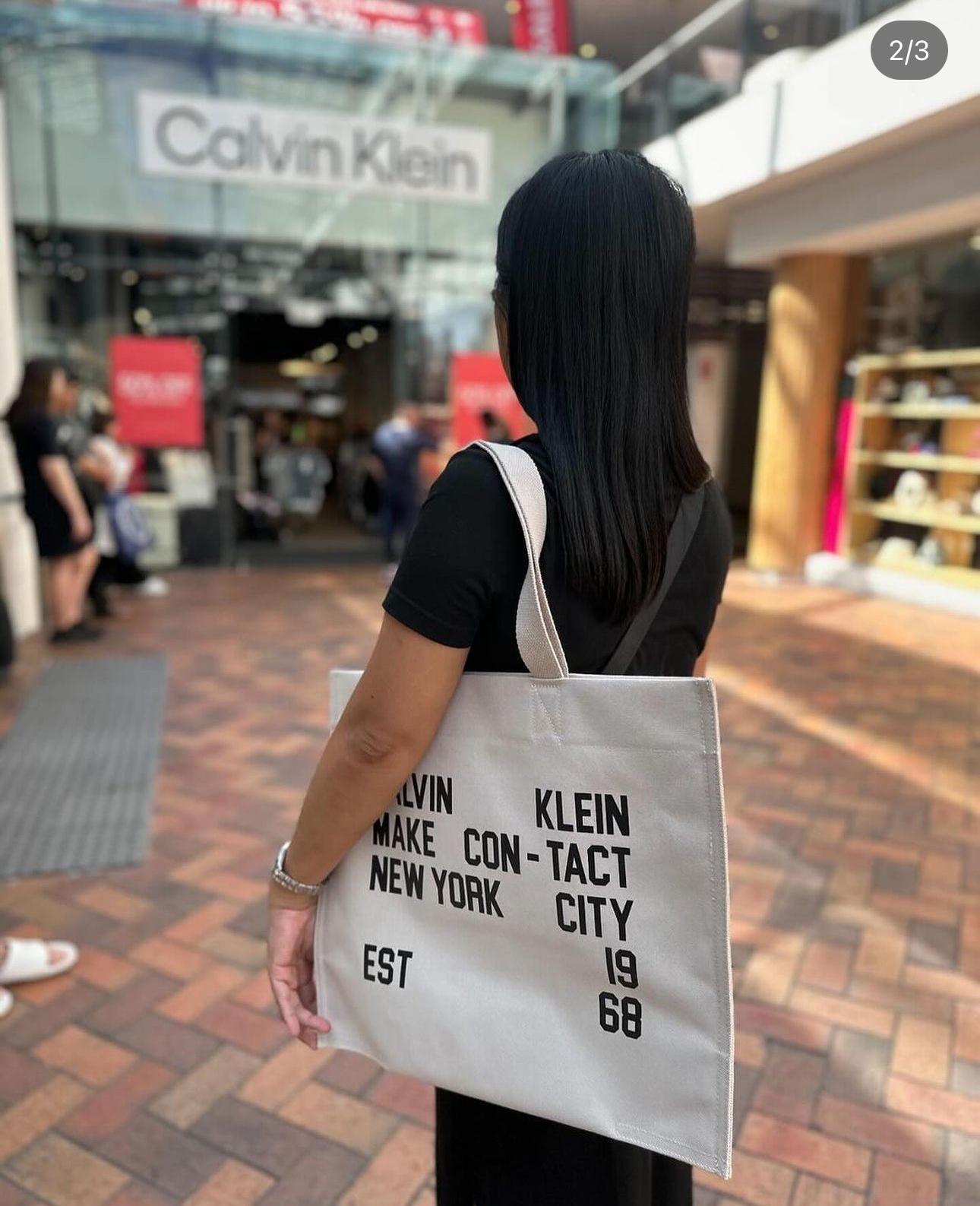 Calvin Klein Light Brown Tote Bag