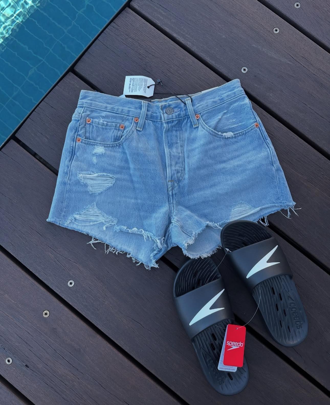Levis Women 501 Original Shorts - Promise Me