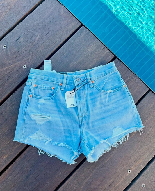 Levis Women 501 Original Shorts - Promise Me