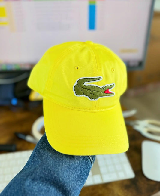 Lacoste Unisex Adult's Big Croc Cotton Cap