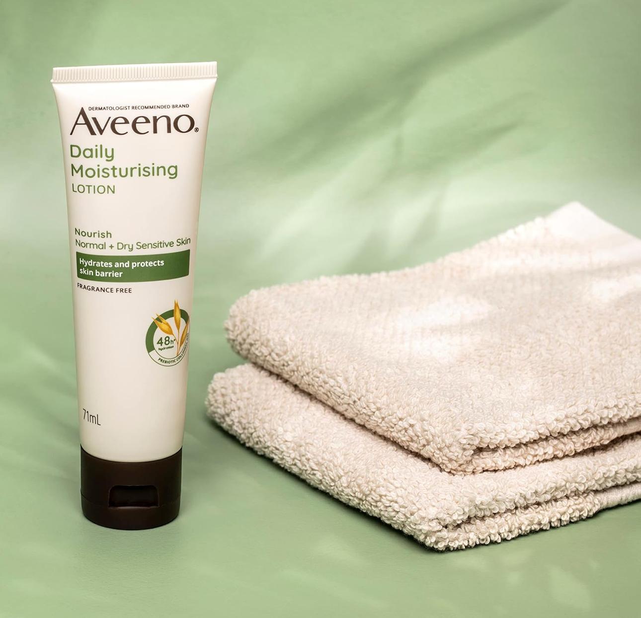 Aveeno Daily Moisturising Fragrance Free Pocket-Sized Lotion 71mL
