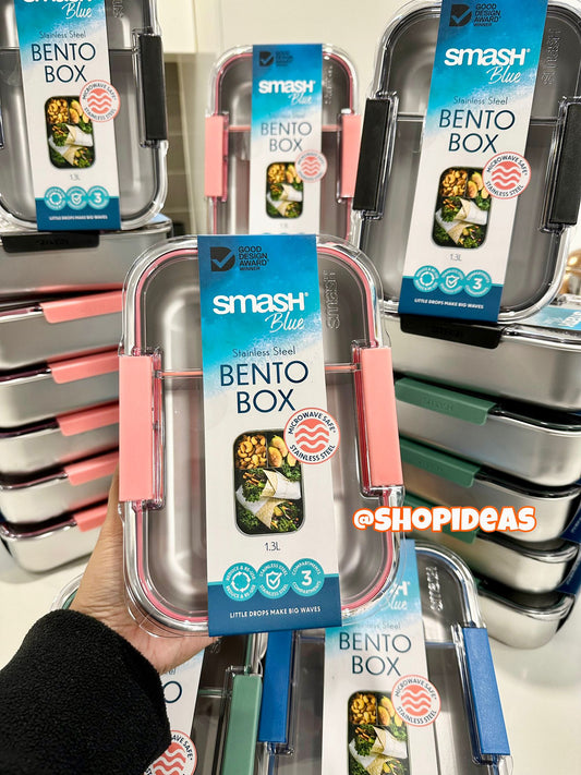 Smash Bento Box 3-compartment - Pink