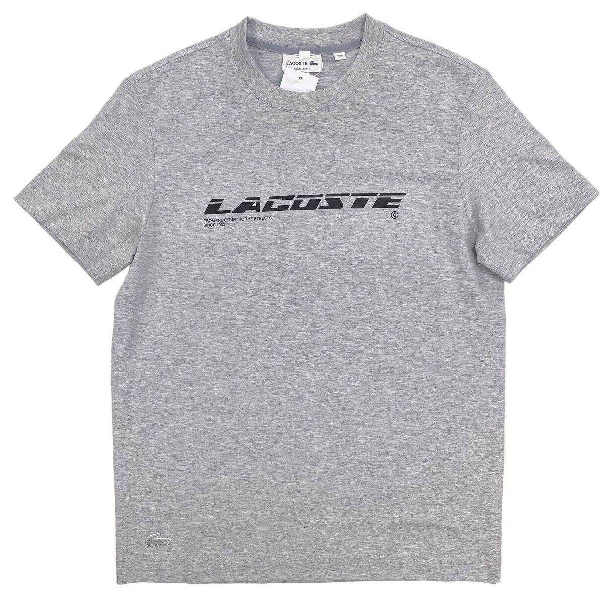 Lacoste Men's Active Pique Tech T-Shirt Light Gray - LARGE