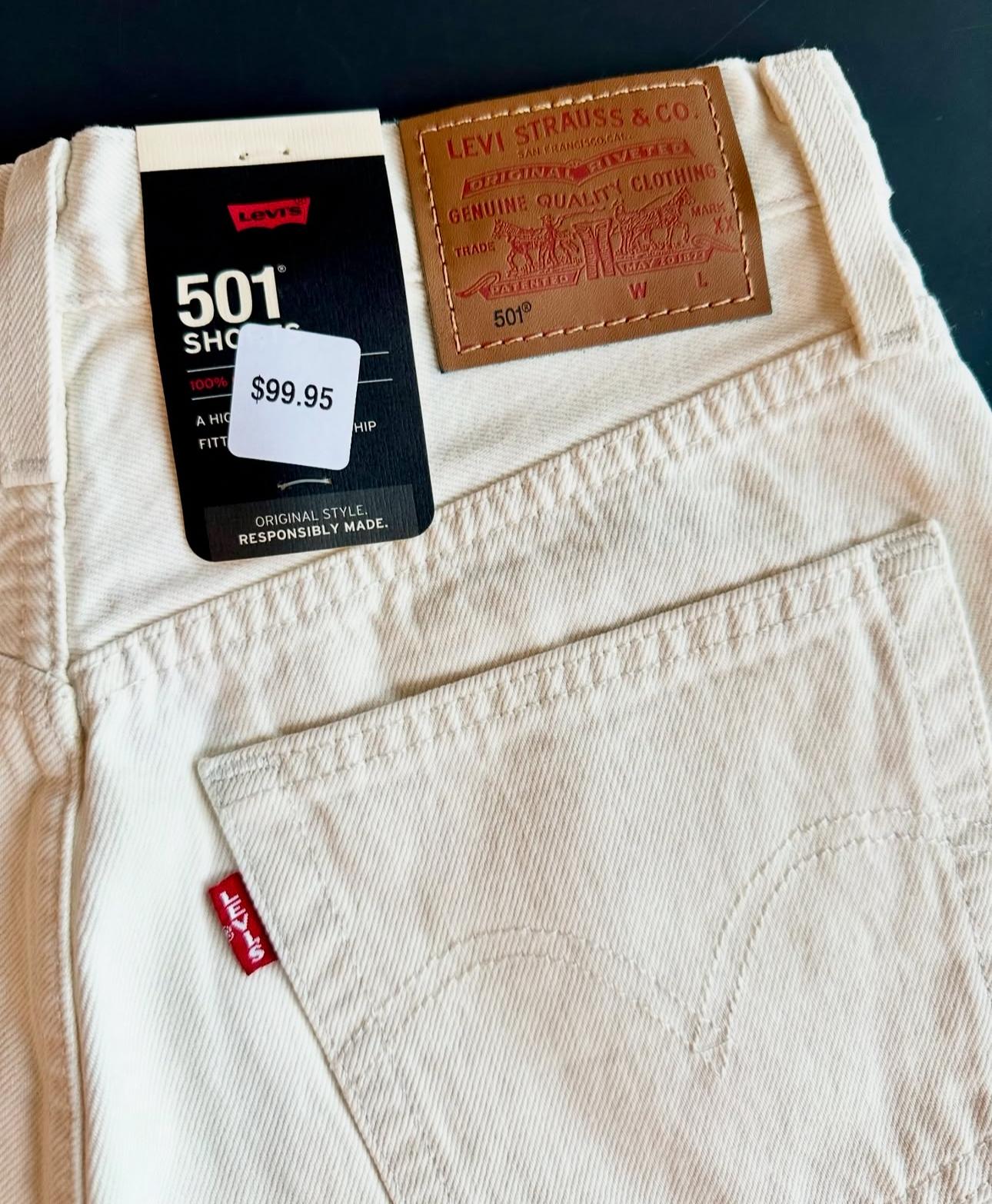 Levi's 501 Original Short In The Clean Finish