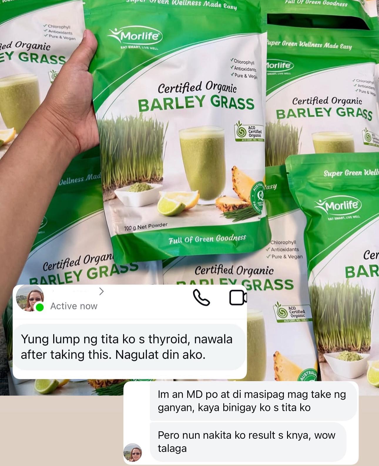 Morlife Certified Organic Barley Grass 700g