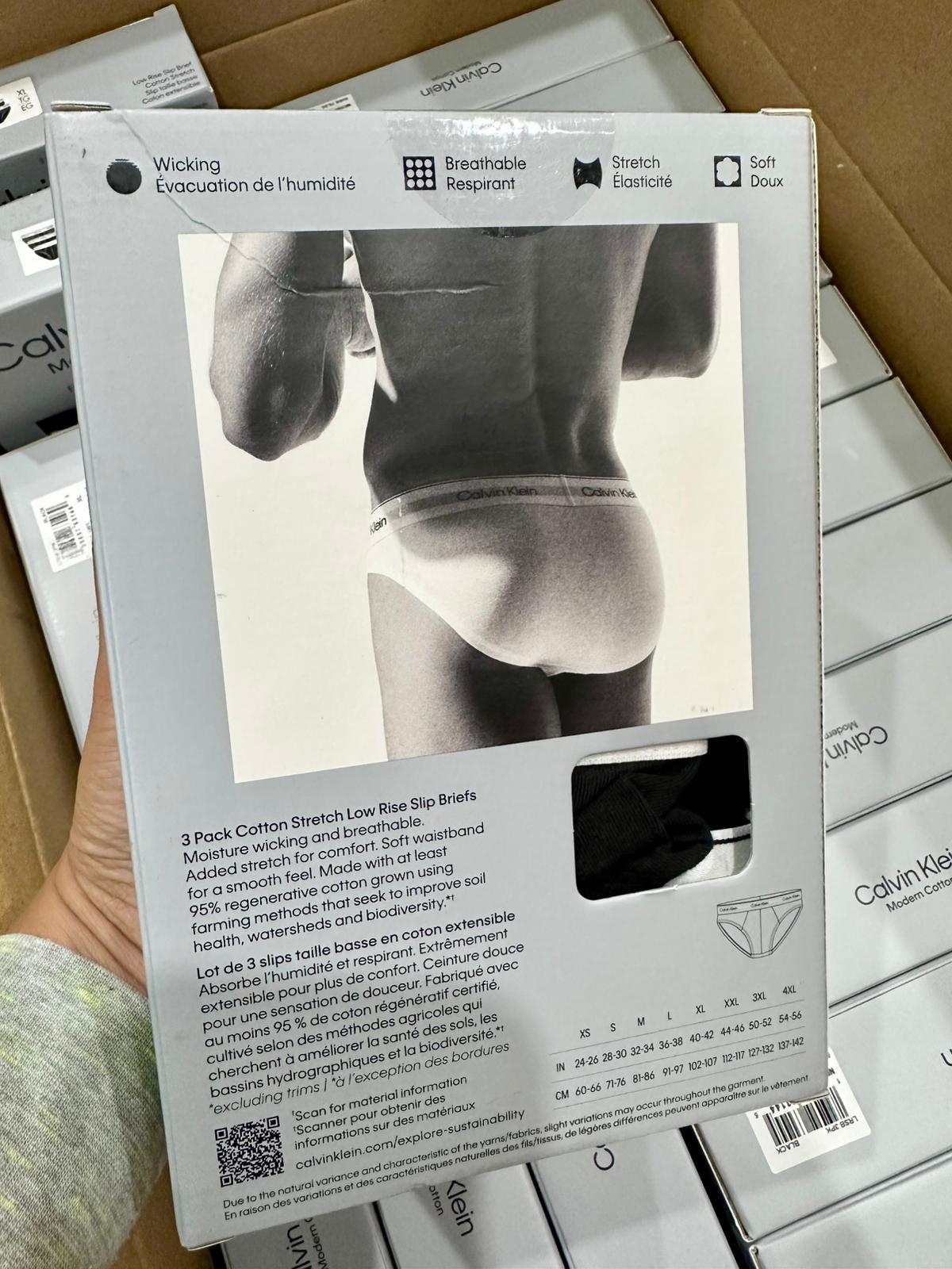 Calvin Klein Modern Cotton 3 Pack Low Rise Briefs