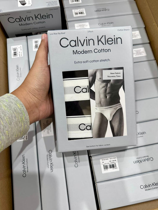 Calvin Klein Modern Cotton 3 Pack Low Rise Briefs