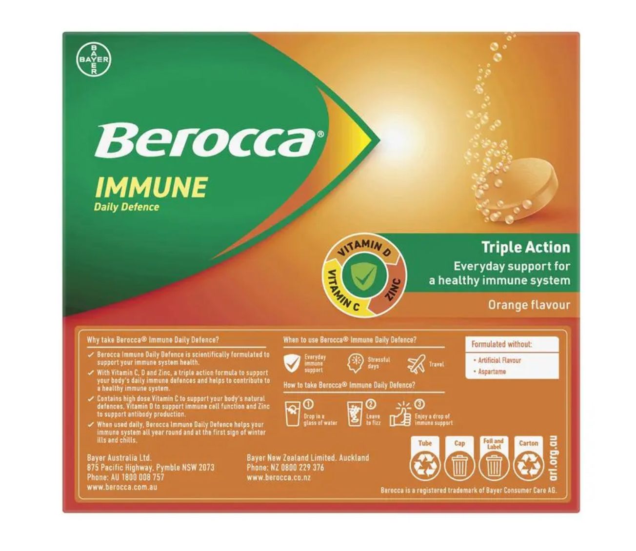 Berocca Immune Defence Orange 60pack