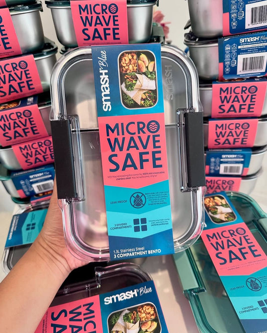 Smash Bento Box 3-compartment - Black