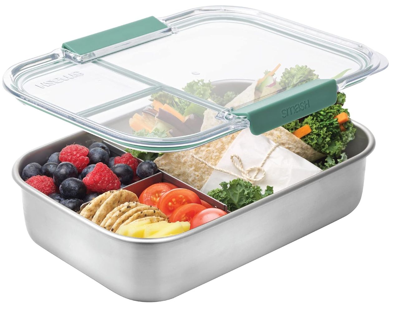 Smash Bento Box 3-compartment - Green