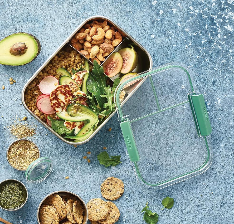 Smash Bento Box 3-compartment - Green