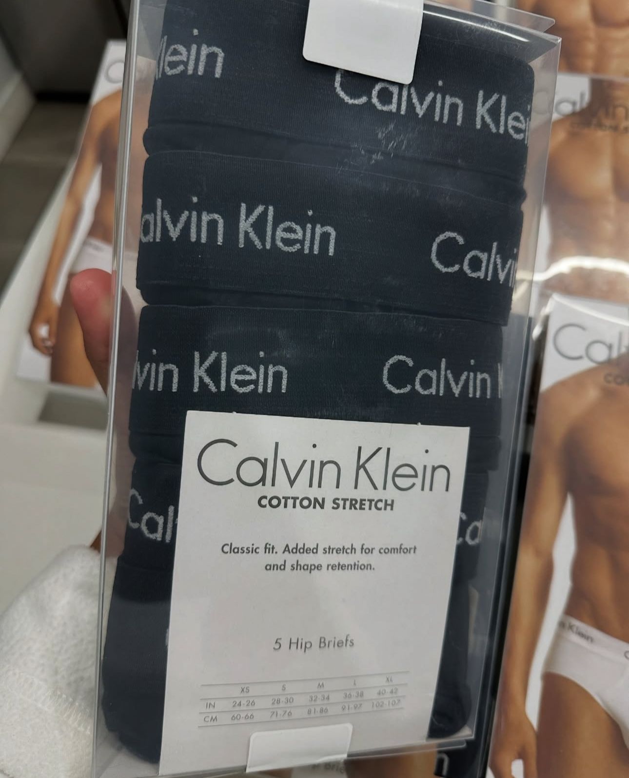 Calvin Klein Cotton Stretch Brief 5-pack All Black - Small