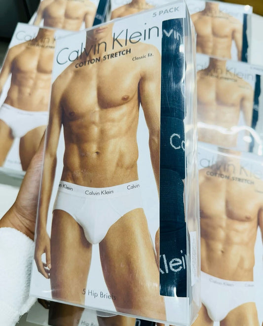 Calvin Klein Cotton Stretch Brief 5-pack All Black - Small