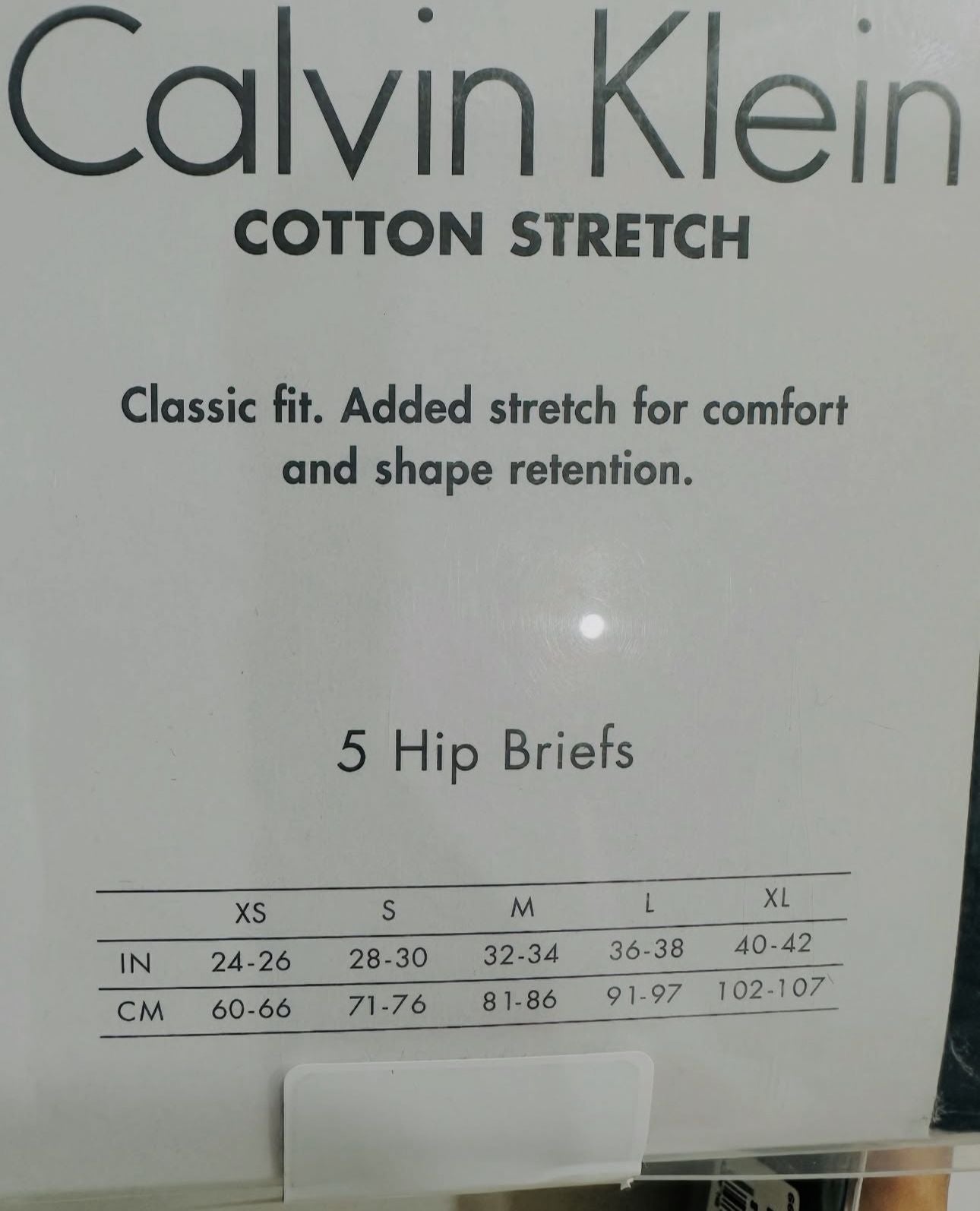 Calvin Klein Cotton Stretch Brief 5-pack All Black - Small