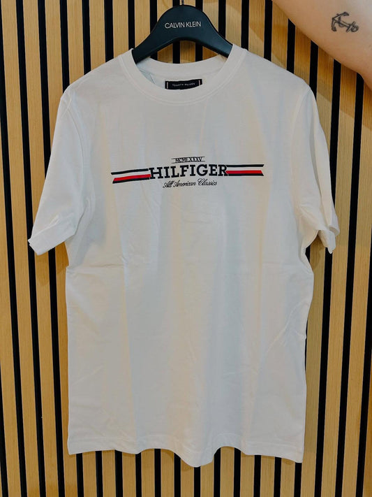 Tommy Hilfiger Chest Logo  T-Shirt White