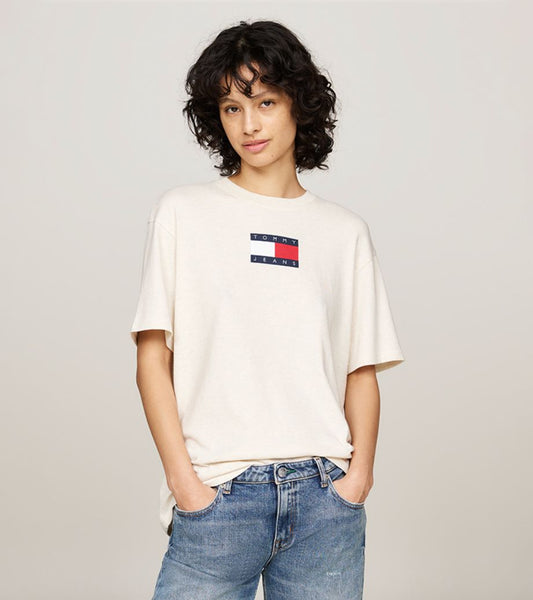 Tommy Hilfiger Melange Crew Neck Relaxed T-Shirt