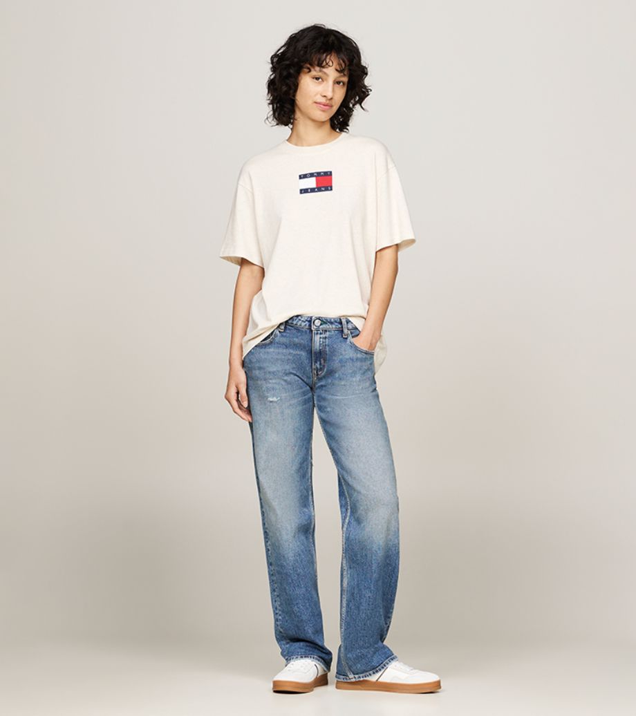Tommy Hilfiger Melange Crew Neck Relaxed T-Shirt