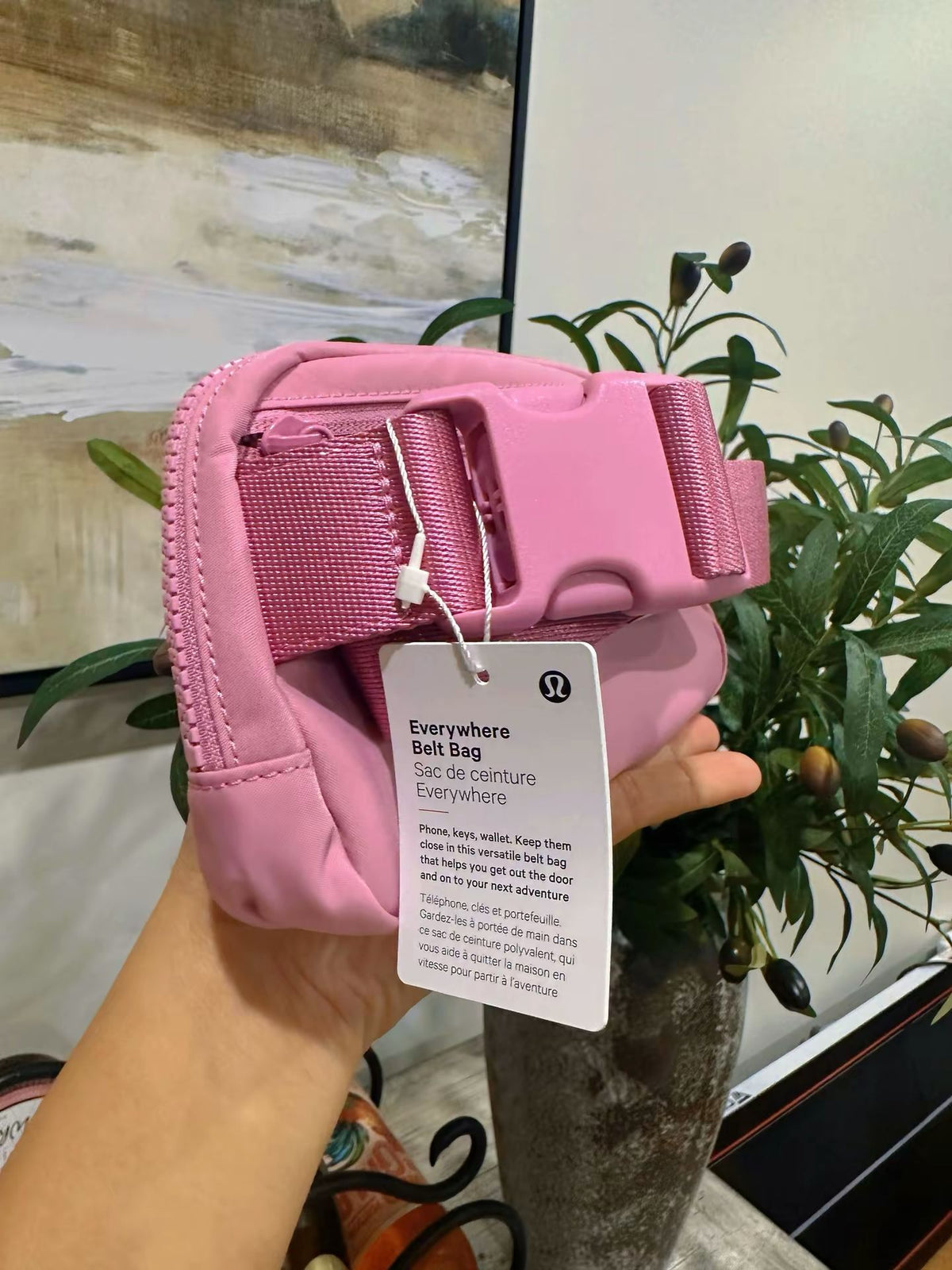 Lululemon Everywhere Belt Bag 1L Pink Frosting
