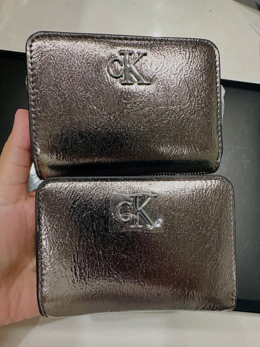 Calvin Klein Metallic Zip Around Wallet