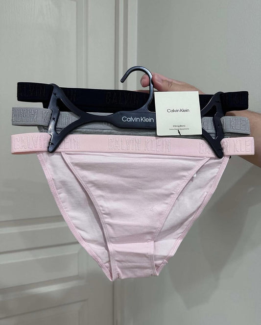 Calvin Klein Monochrome String Bikini Briefs 3-Pack