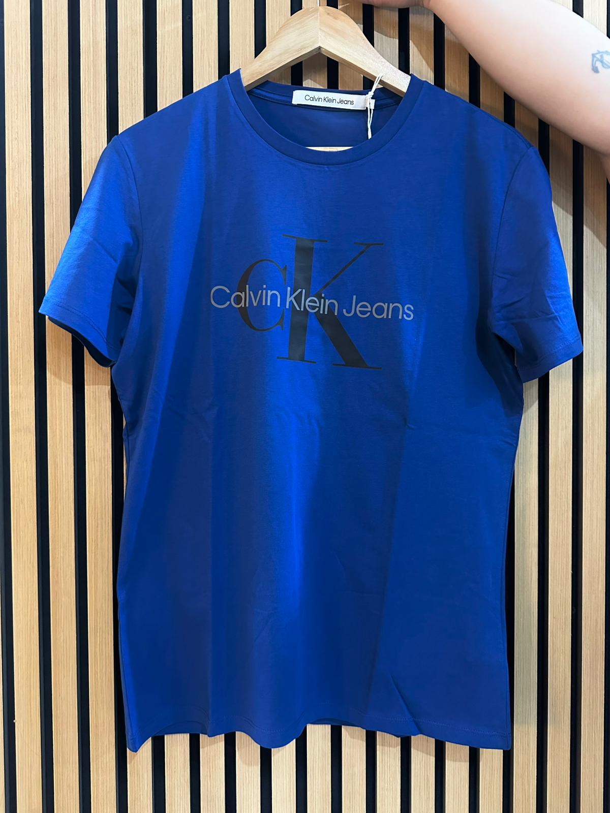 Calvin Klein Monogram Tee - Admiral Blue