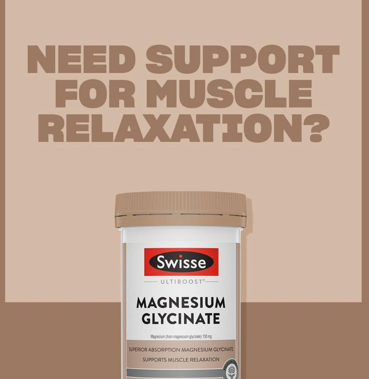 Swisse Ub Magnesium Glycinate 60 Pack