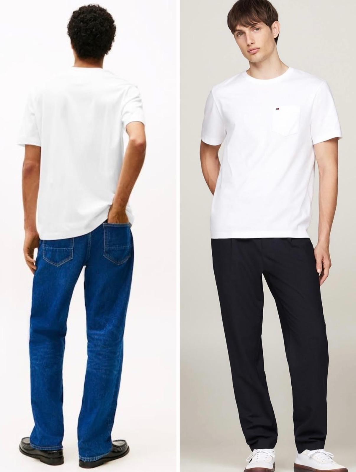 Tommy Hilfiger Patch Pocket Crew Tee White Small