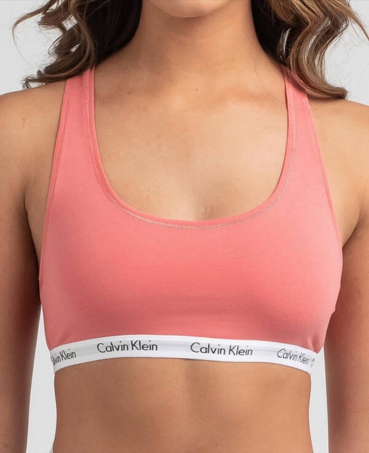 Calvin Klein Pair of Bralette and Bikini in Pink Blossom Medium