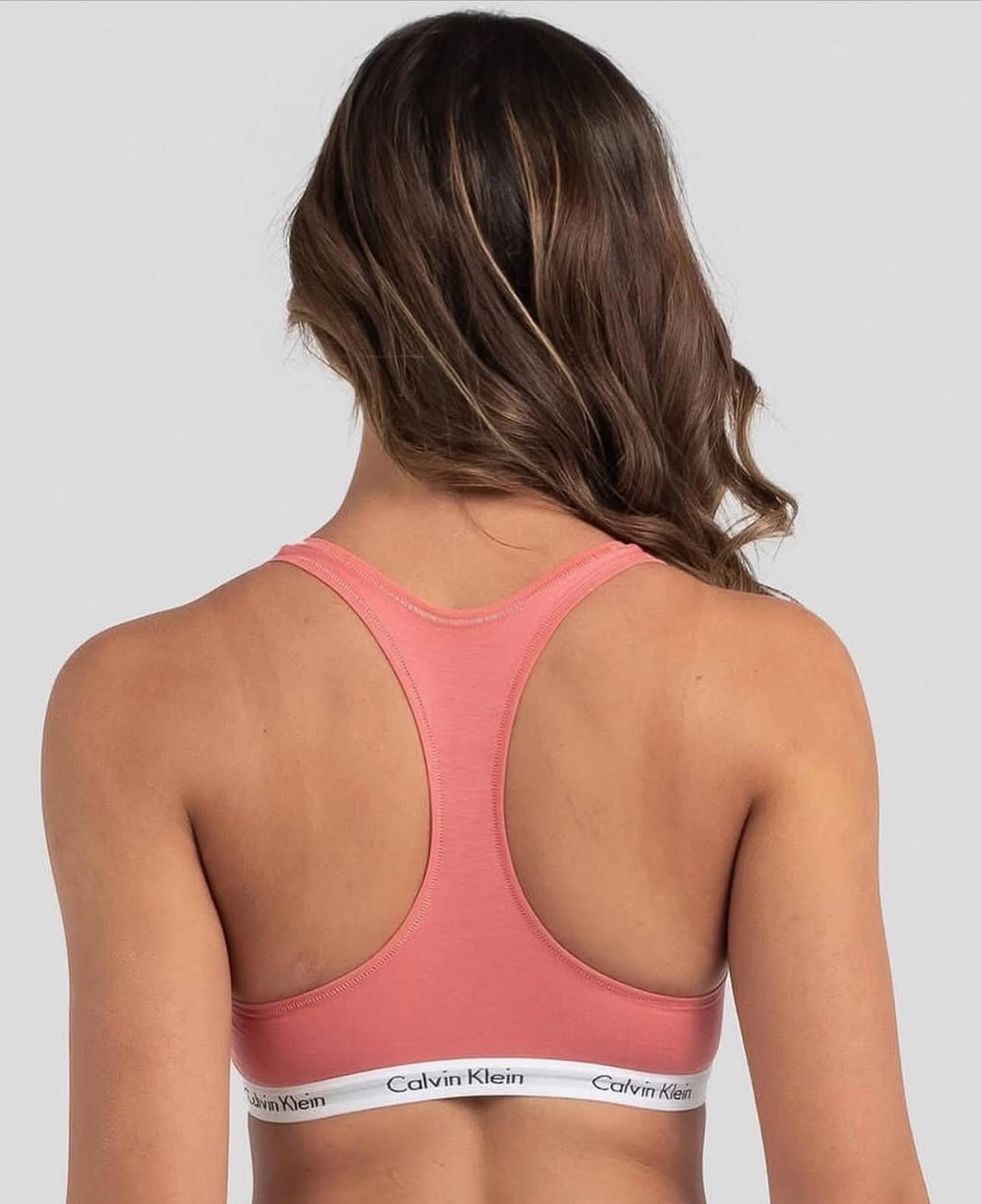 Calvin Klein Pair of Bralette and Bikini in Pink Blossom Medium