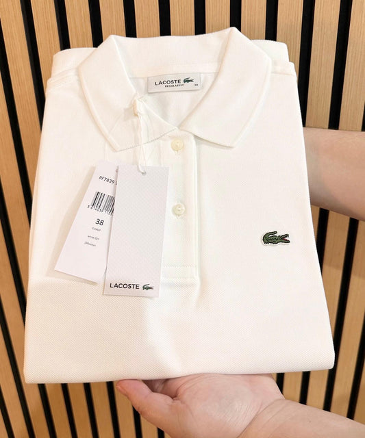 Lacoste Women Polo Shirt Regular Fit White