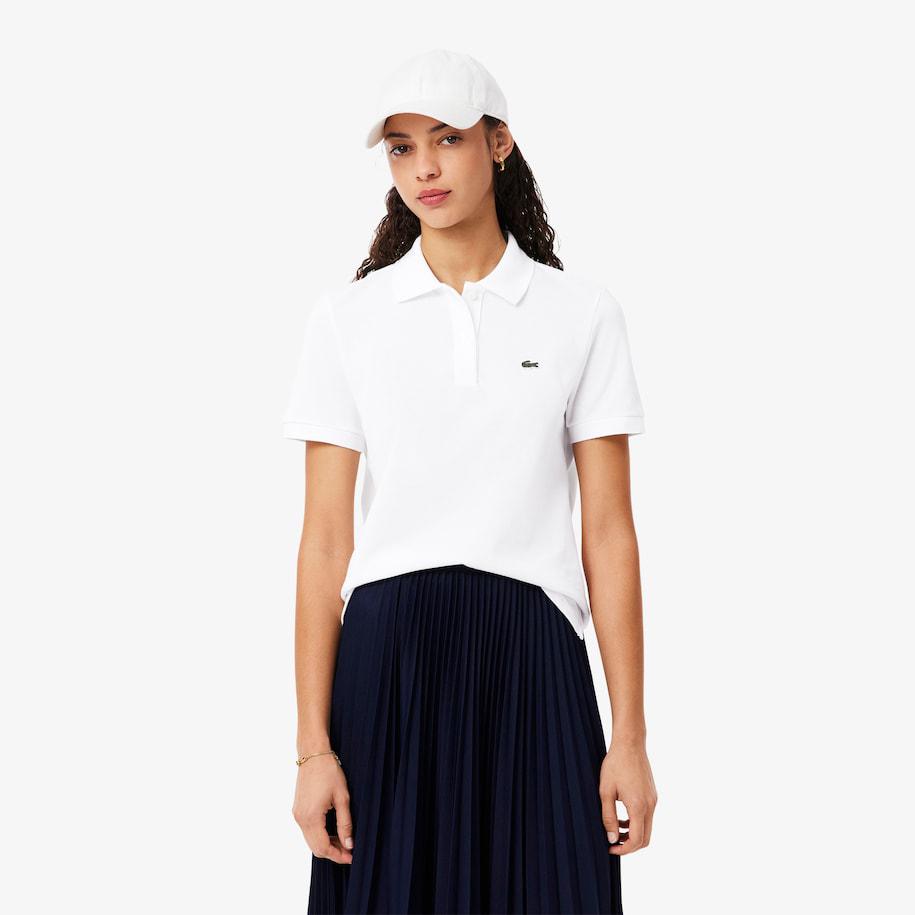 Lacoste Women Polo Shirt Regular Fit White