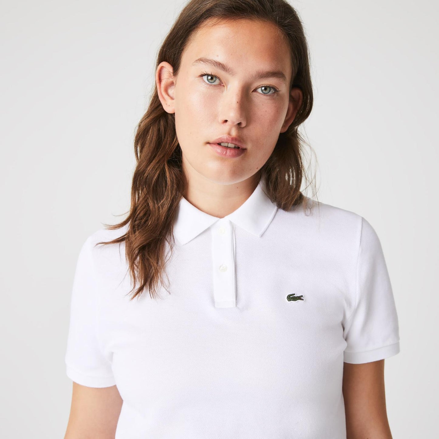 Lacoste Women Polo Shirt Regular Fit White