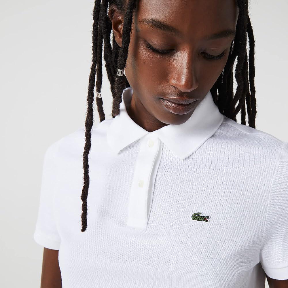 Lacoste Women Polo Shirt Regular Fit White
