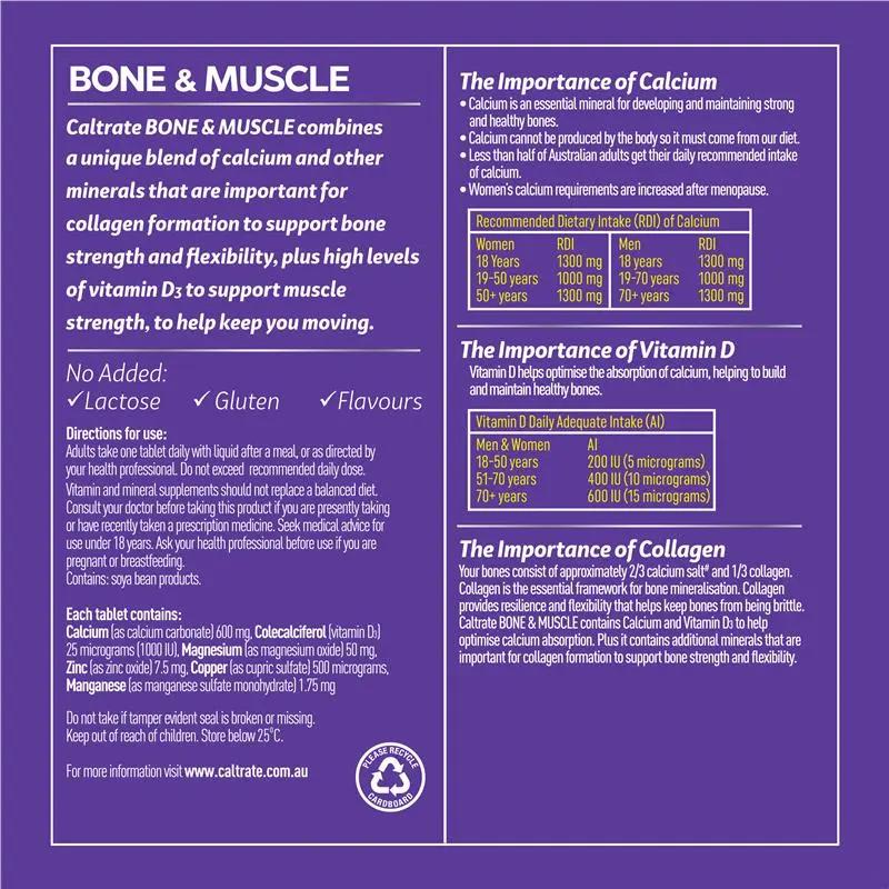 Caltrate Bone and Muscle 100 Tablets