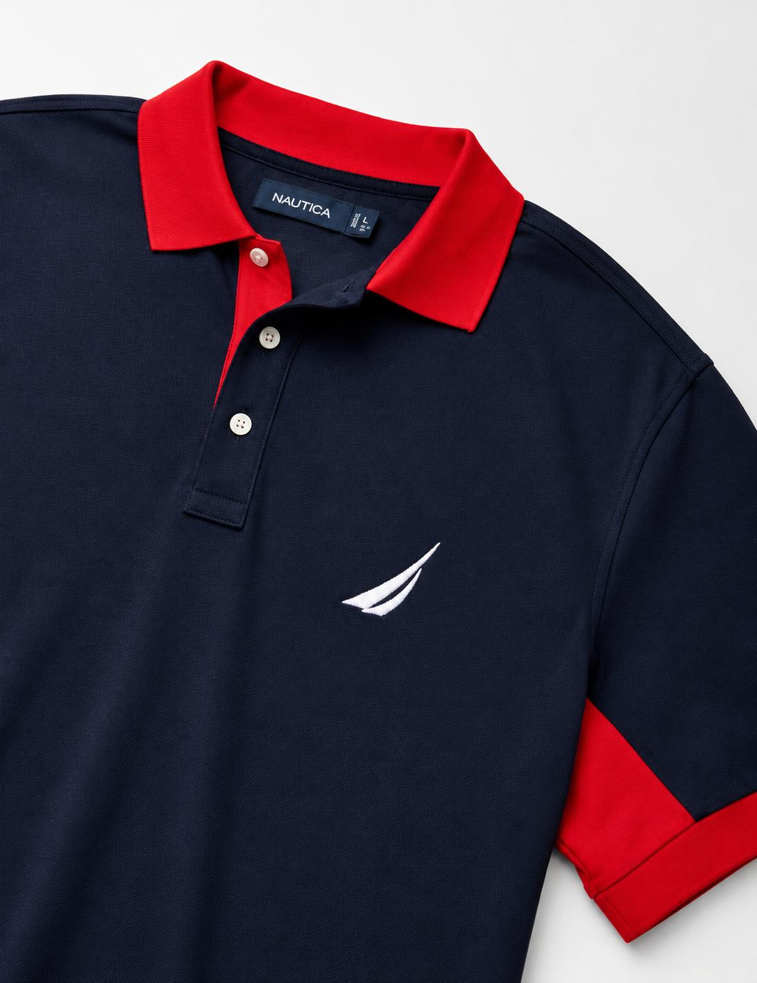 NAUTICA Men's Classic Fit Performance Pique Polo Shirt XL