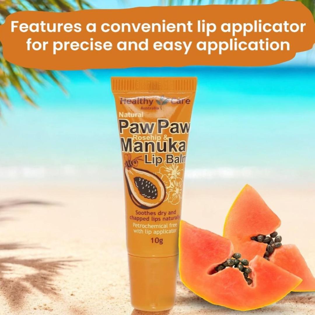 Healthy Care Paw Paw Rosehip & Manuka Lip Balm 10g