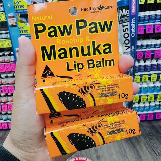 Healthy Care Paw Paw Rosehip & Manuka Lip Balm 10g