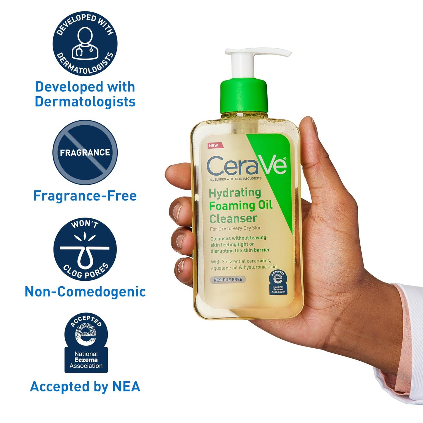 CeraVe Hydrating Foaming Oil Cleanser 236mL