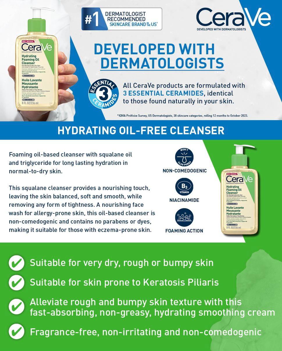CeraVe Hydrating Foaming Oil Cleanser 236mL