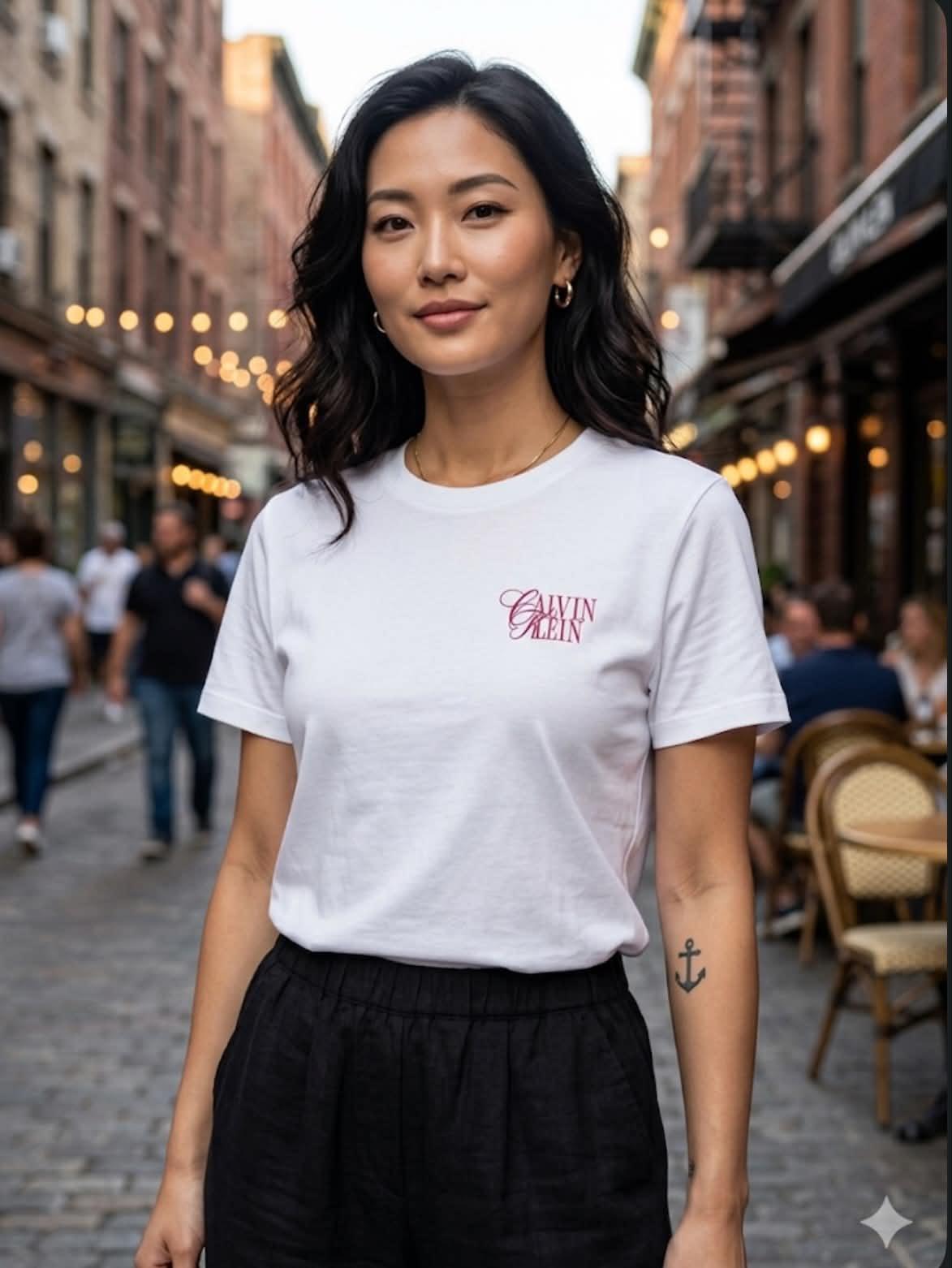 CK A-Foil Logo Tee Large