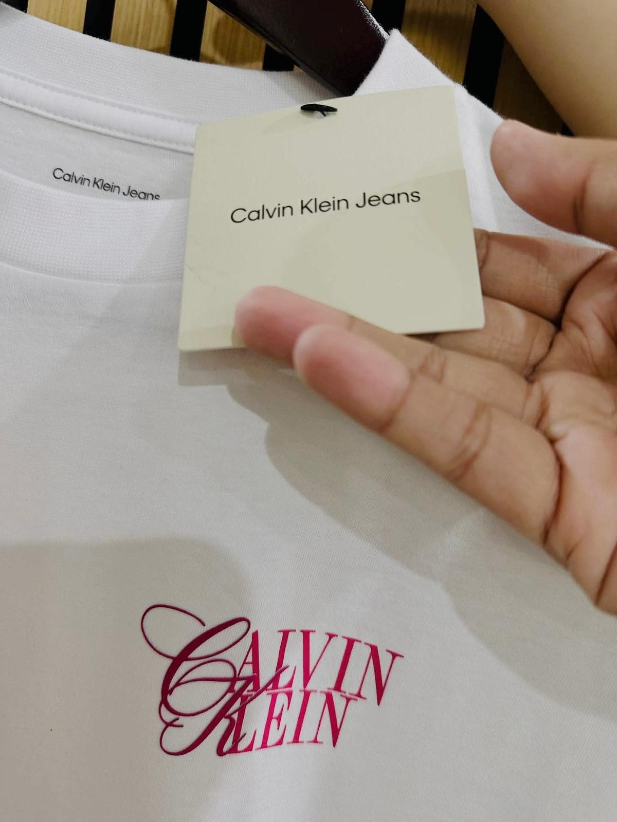 CK A-Foil Logo Tee Large
